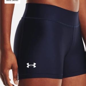 Under Armour Women's HeatGear® Mid-Rise Shorty Midnight Navy | large